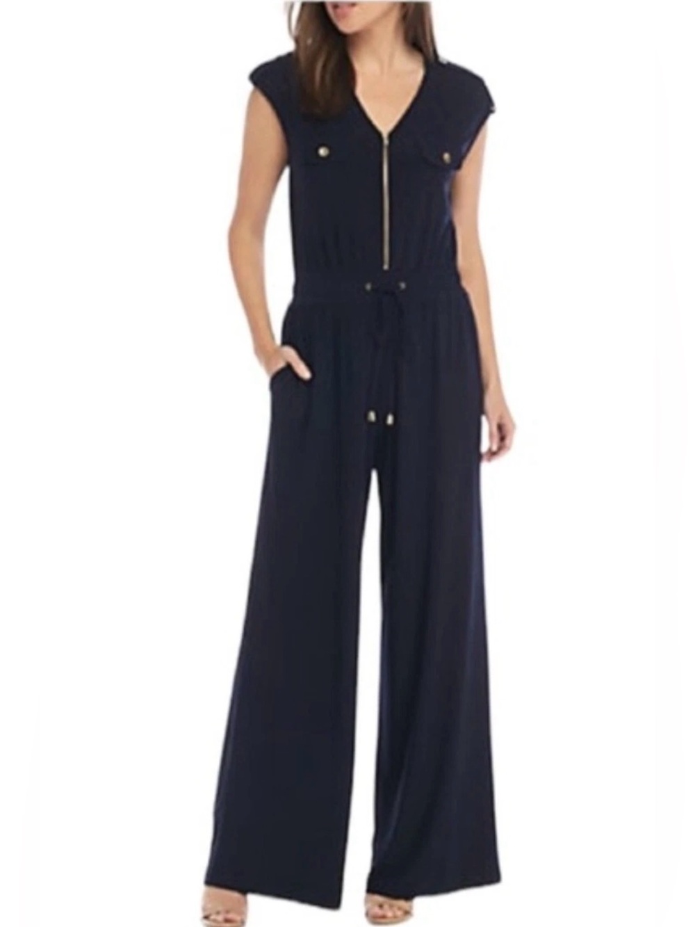 Emma & Michele Dark Blue Pant Jumpsuit